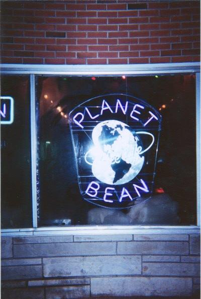 Planet Bean sign