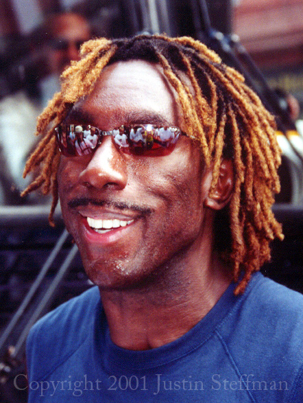 pic of Boyd outside hotel in Hartford