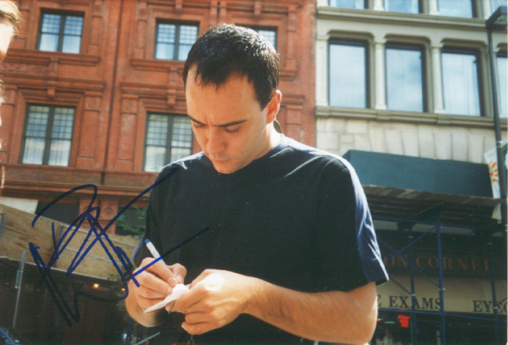 My friends autographed picture of Dave