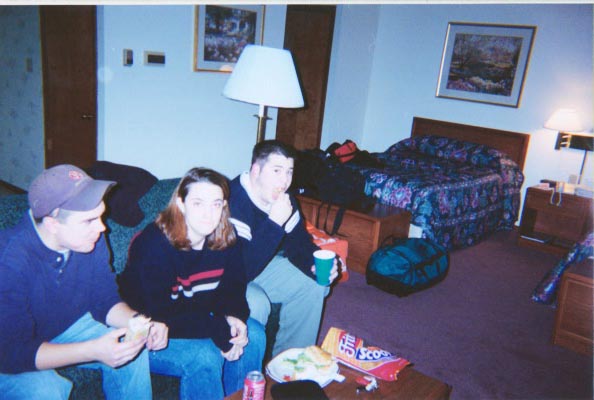 chillin on the hotel couch