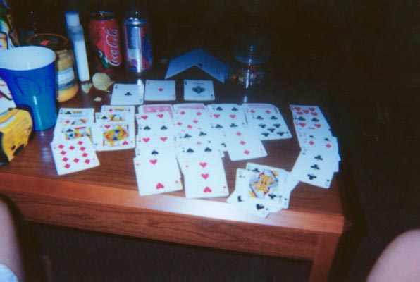 I was bored, so I played solitare, and took a picture of it...and I won!!